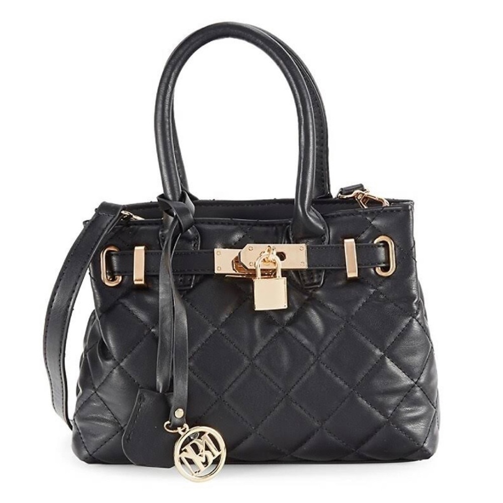 NWT Studio Badgley Mischka Small Quilted Two-Way Tote